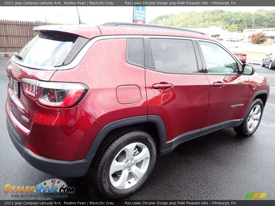 2021 Jeep Compass Latitude 4x4 Redline Pearl / Black/Ski Gray Photo #6