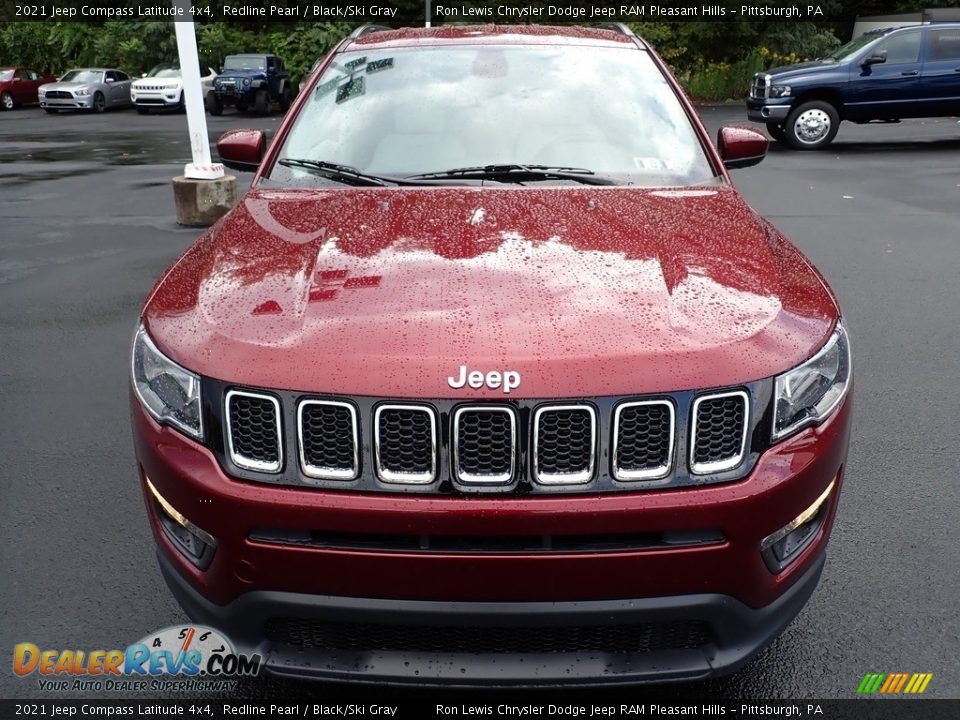 2021 Jeep Compass Latitude 4x4 Redline Pearl / Black/Ski Gray Photo #9