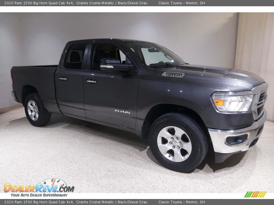 2020 Ram 1500 Big Horn Quad Cab 4x4 Granite Crystal Metallic / Black/Diesel Gray Photo #1
