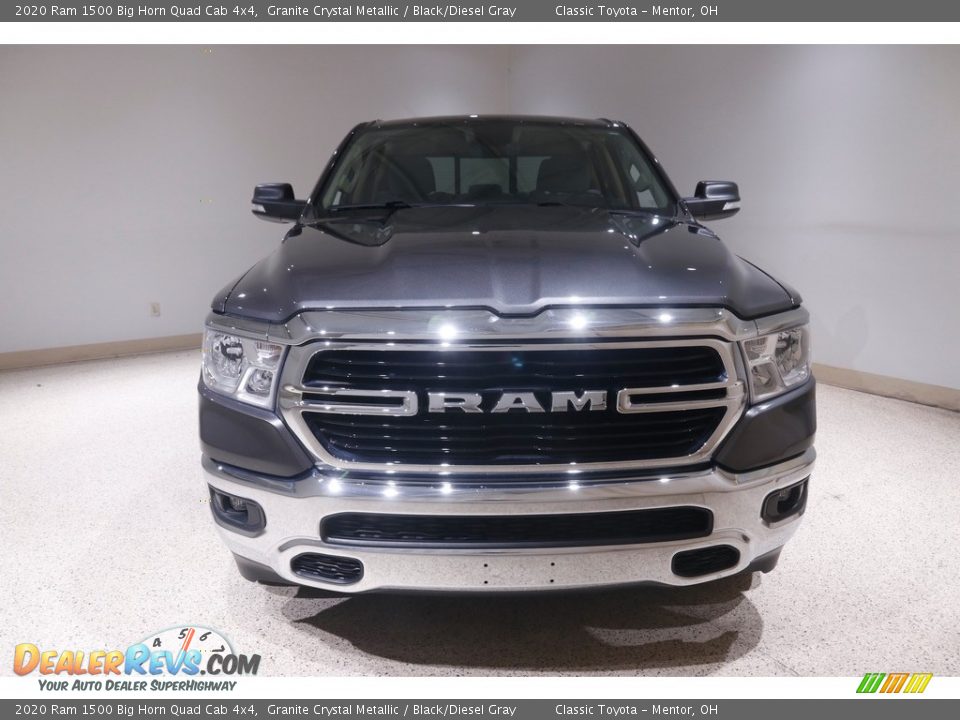 2020 Ram 1500 Big Horn Quad Cab 4x4 Granite Crystal Metallic / Black/Diesel Gray Photo #2