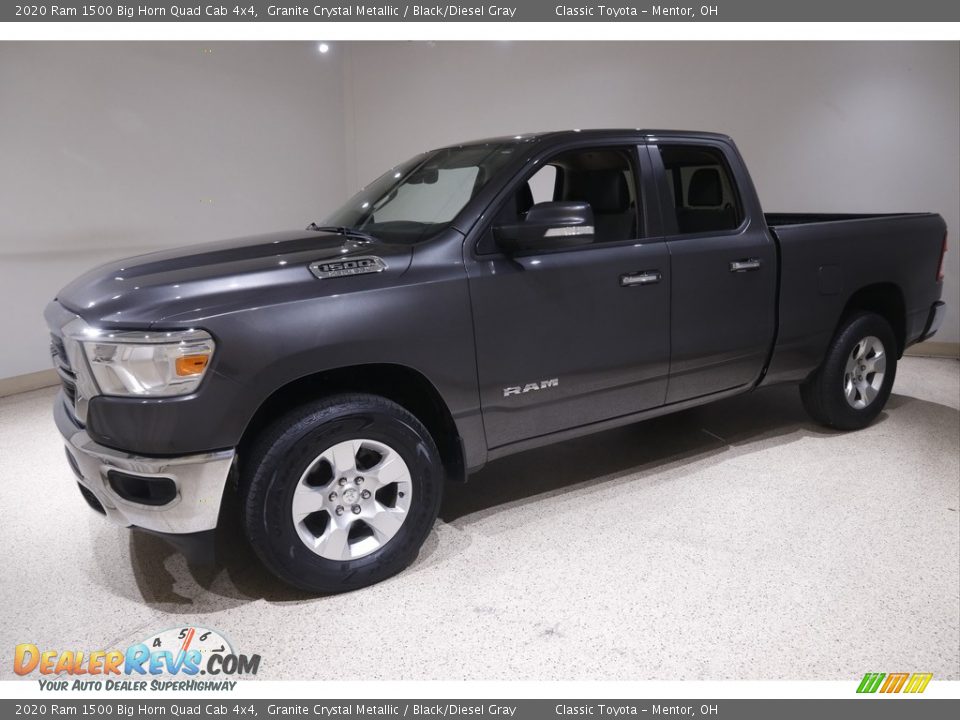 2020 Ram 1500 Big Horn Quad Cab 4x4 Granite Crystal Metallic / Black/Diesel Gray Photo #3