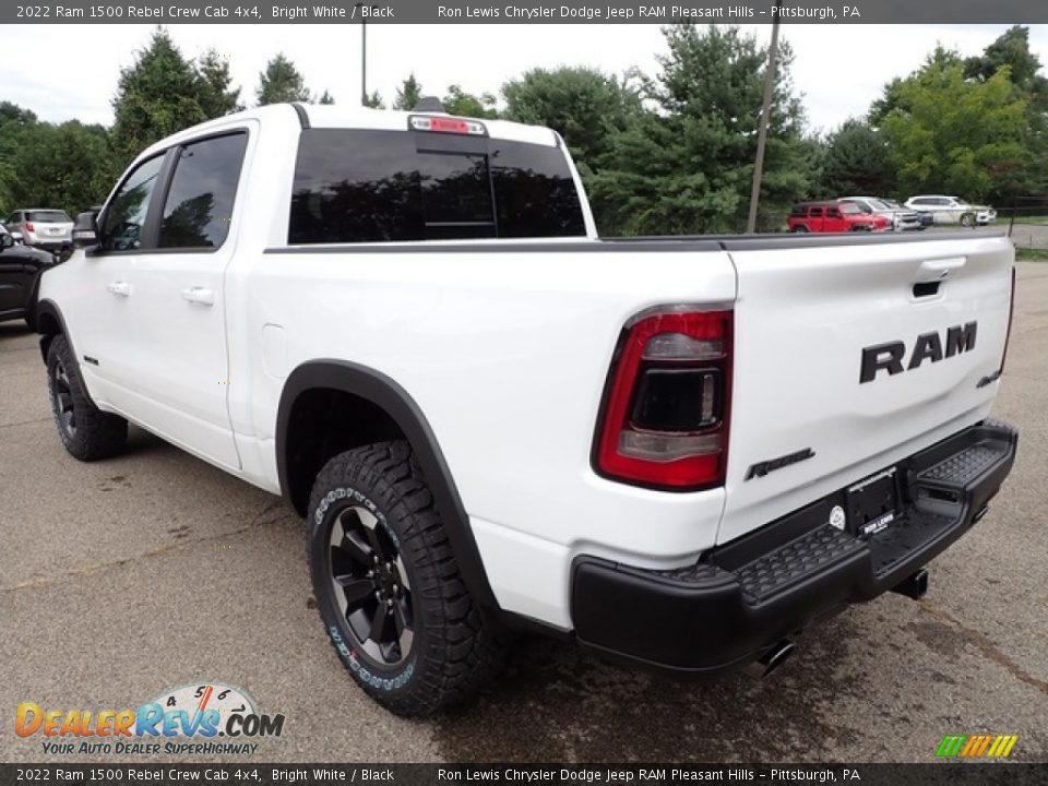 2022 Ram 1500 Rebel Crew Cab 4x4 Bright White / Black Photo #3