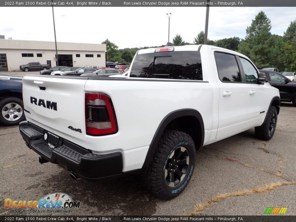 2022 Ram 1500 Rebel Crew Cab 4x4 Bright White / Black Photo #5