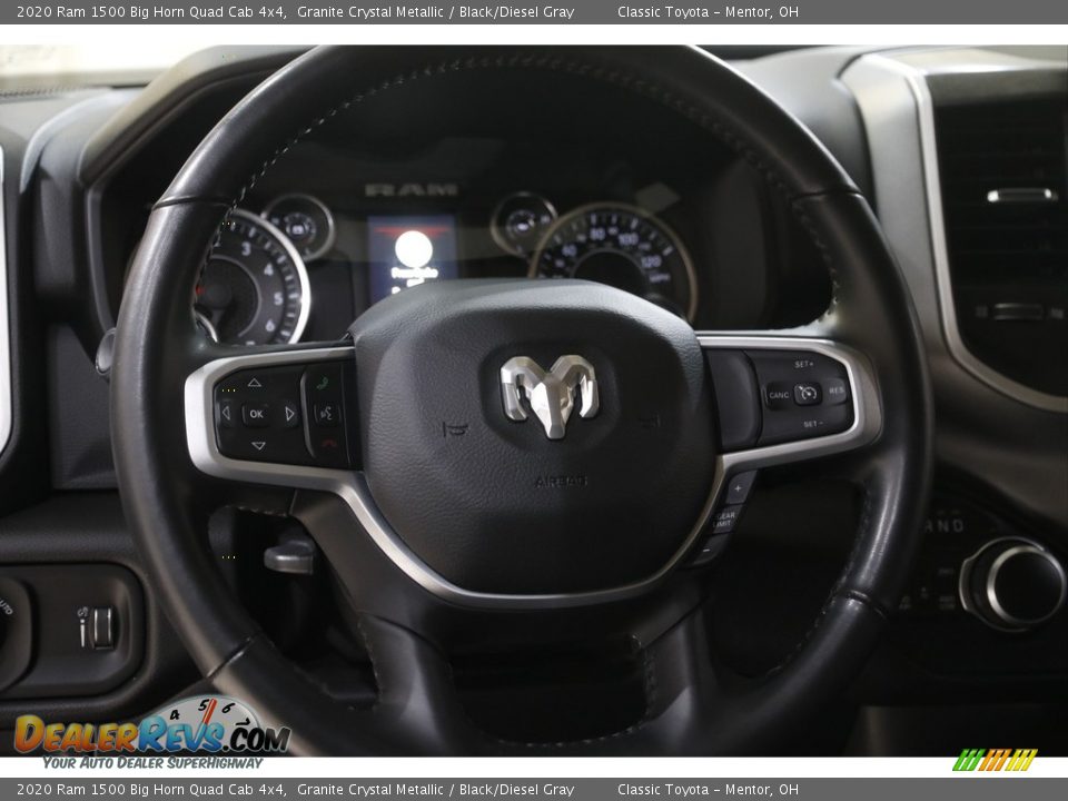 2020 Ram 1500 Big Horn Quad Cab 4x4 Granite Crystal Metallic / Black/Diesel Gray Photo #7