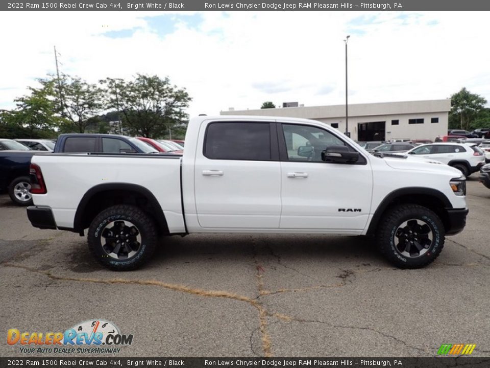 2022 Ram 1500 Rebel Crew Cab 4x4 Bright White / Black Photo #6