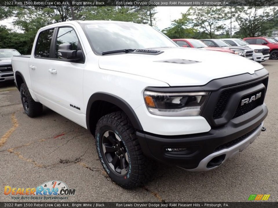 2022 Ram 1500 Rebel Crew Cab 4x4 Bright White / Black Photo #7