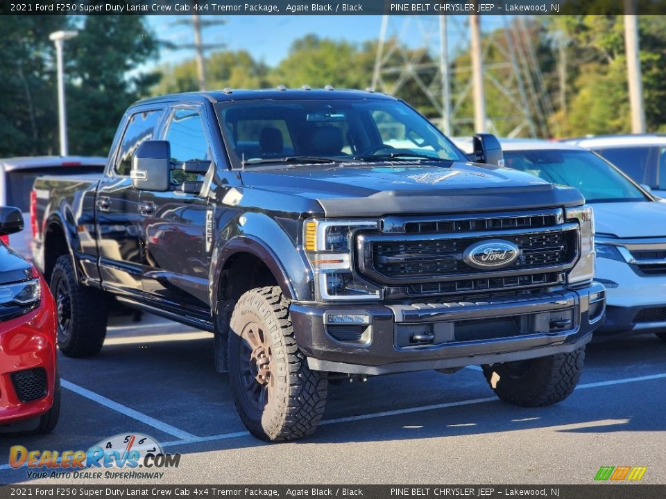 2021 Ford F250 Super Duty Lariat Crew Cab 4x4 Tremor Package Agate Black / Black Photo #4