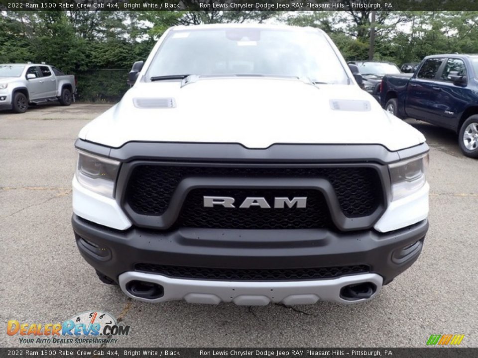 2022 Ram 1500 Rebel Crew Cab 4x4 Bright White / Black Photo #8