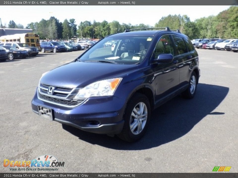 2011 Honda CR-V EX-L 4WD Glacier Blue Metallic / Gray Photo #1