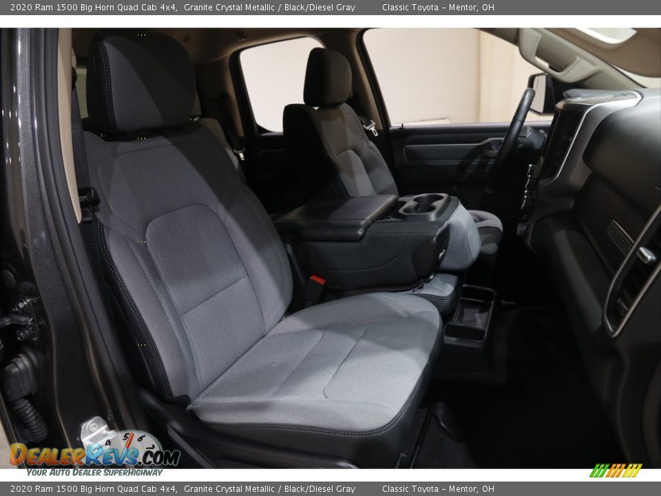 2020 Ram 1500 Big Horn Quad Cab 4x4 Granite Crystal Metallic / Black/Diesel Gray Photo #16