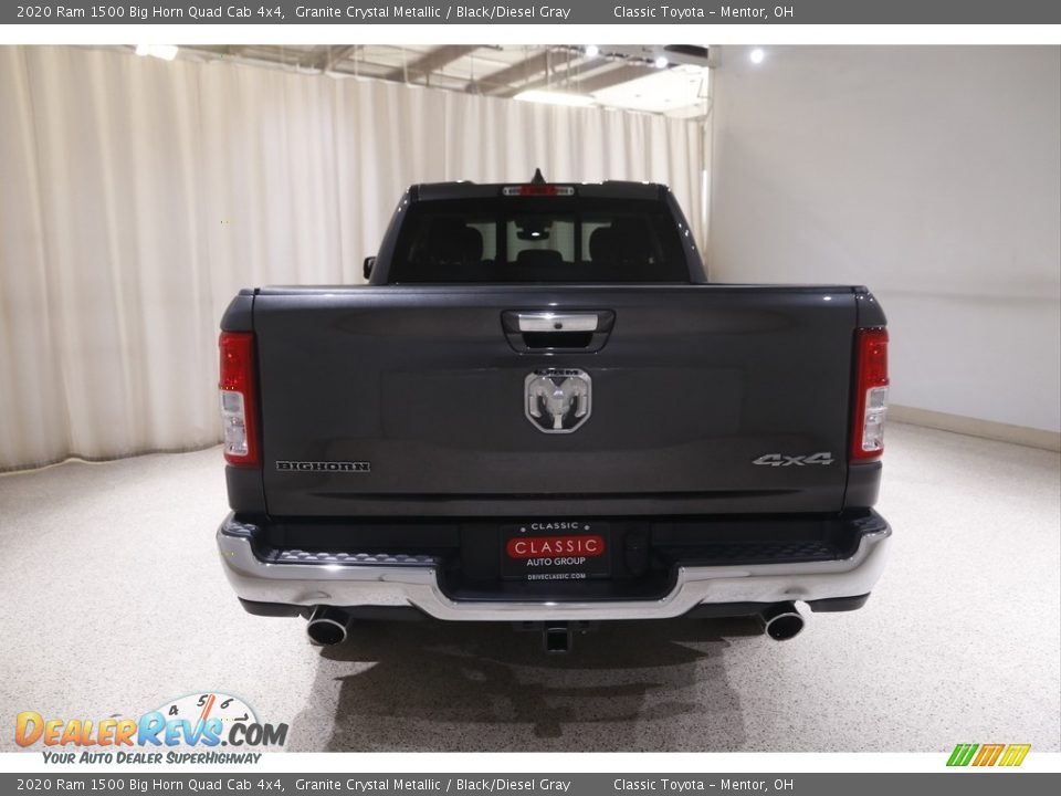 2020 Ram 1500 Big Horn Quad Cab 4x4 Granite Crystal Metallic / Black/Diesel Gray Photo #19
