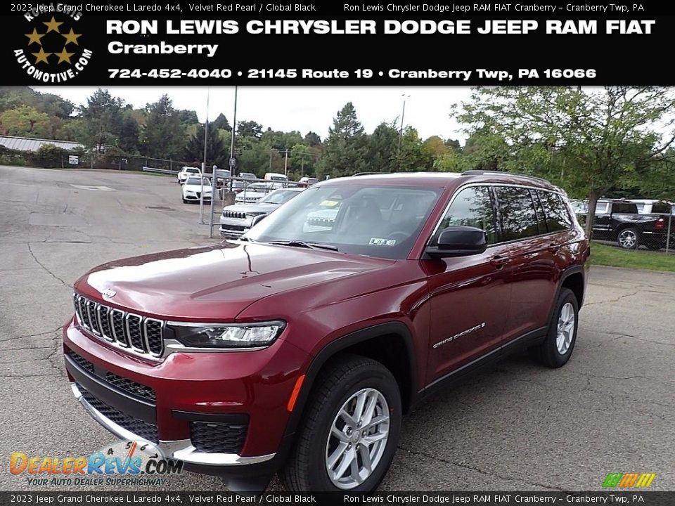 2023 Jeep Grand Cherokee L Laredo 4x4 Velvet Red Pearl / Global Black Photo #1