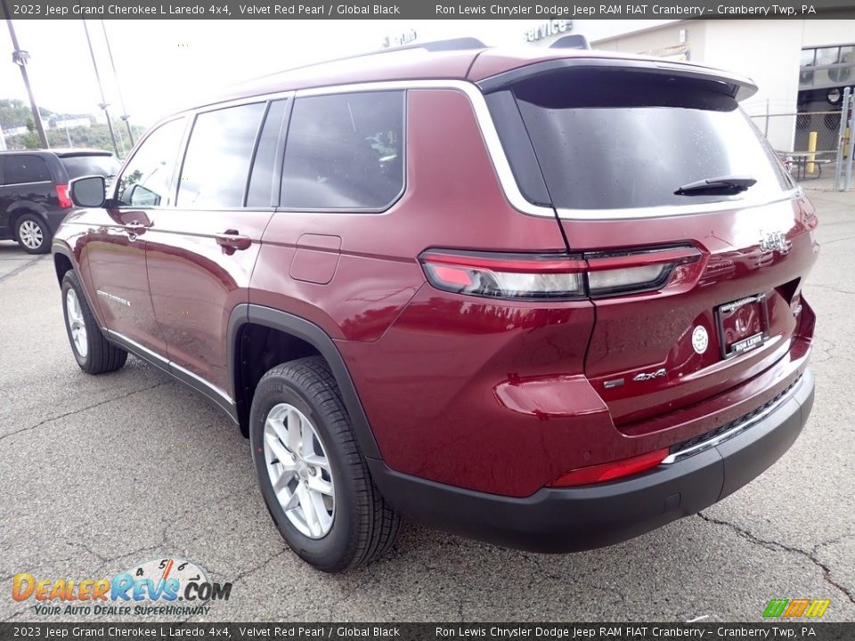 2023 Jeep Grand Cherokee L Laredo 4x4 Velvet Red Pearl / Global Black Photo #3