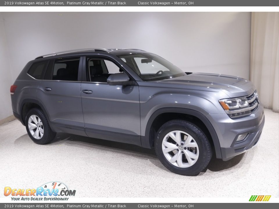 2019 Volkswagen Atlas SE 4Motion Platinum Gray Metallic / Titan Black Photo #1