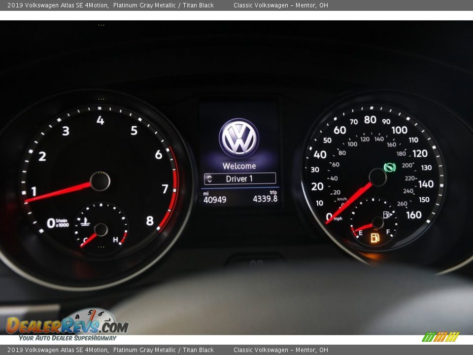 2019 Volkswagen Atlas SE 4Motion Platinum Gray Metallic / Titan Black Photo #8
