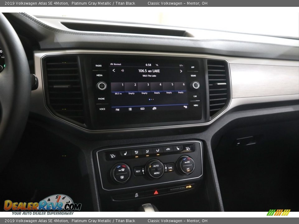 2019 Volkswagen Atlas SE 4Motion Platinum Gray Metallic / Titan Black Photo #9