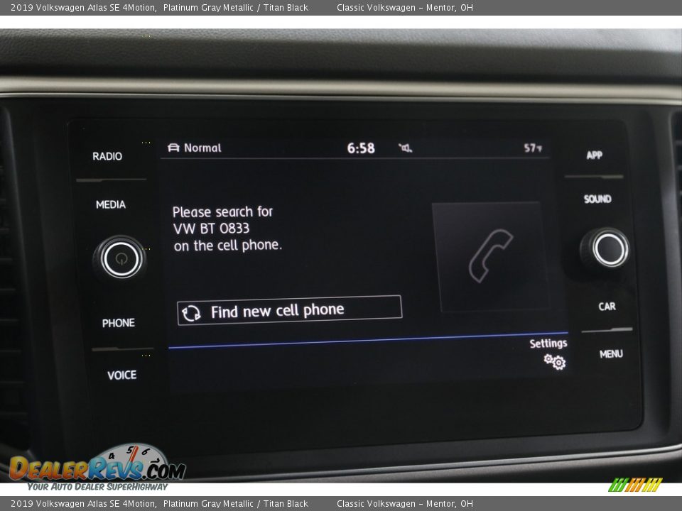 2019 Volkswagen Atlas SE 4Motion Platinum Gray Metallic / Titan Black Photo #10