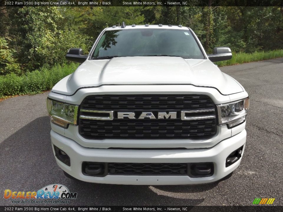 2022 Ram 3500 Big Horn Crew Cab 4x4 Bright White / Black Photo #3