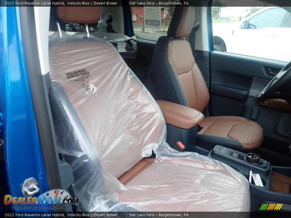 Desert Brown Interior - 2022 Ford Maverick Lariat Hybrid Photo #10