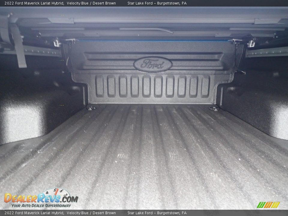 2022 Ford Maverick Lariat Hybrid Velocity Blue / Desert Brown Photo #12