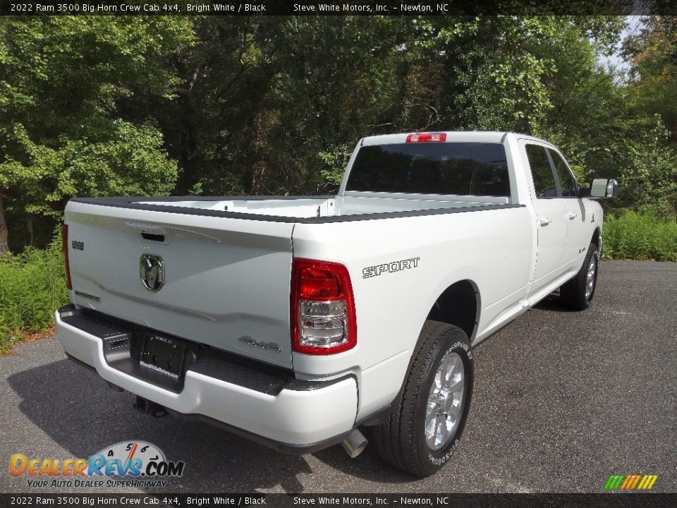 2022 Ram 3500 Big Horn Crew Cab 4x4 Bright White / Black Photo #6