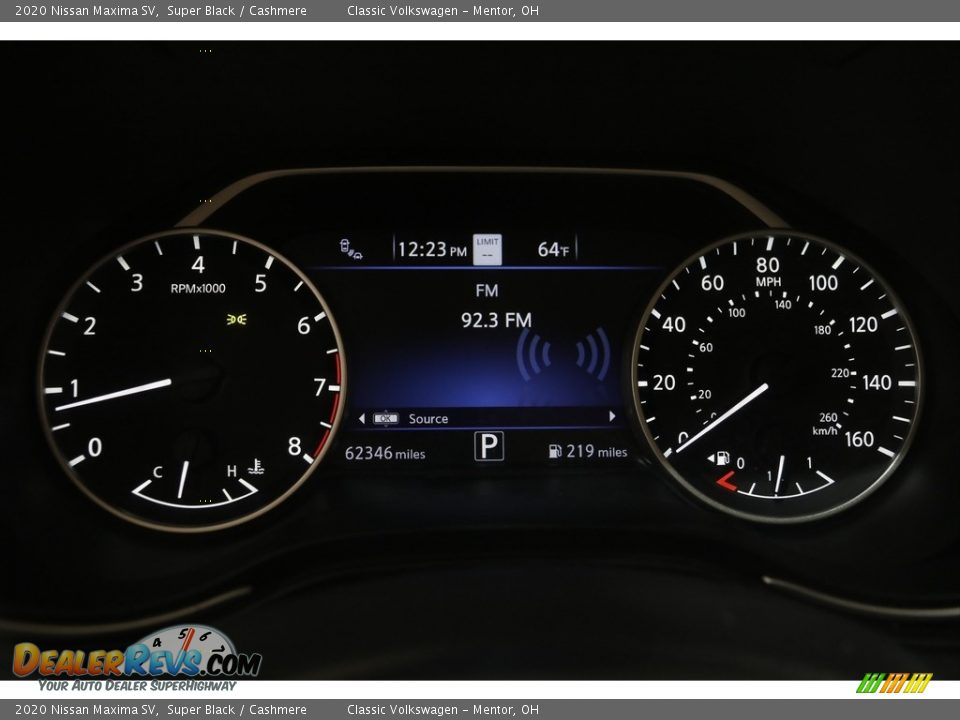 2020 Nissan Maxima SV Gauges Photo #8