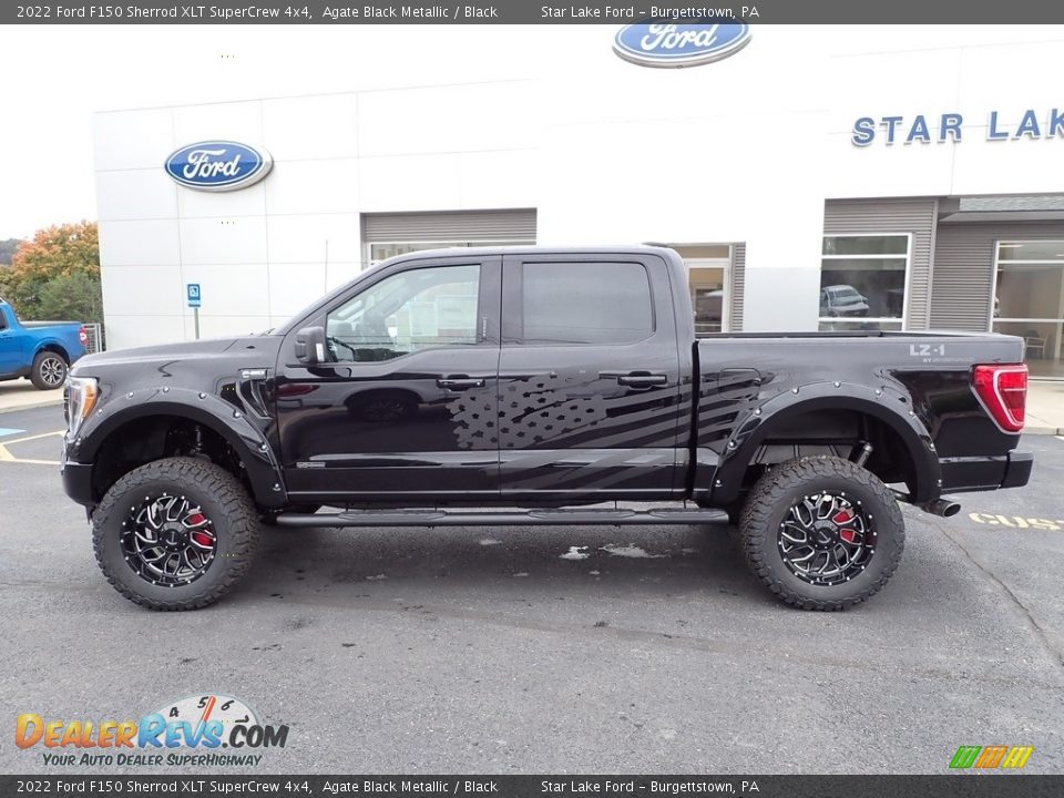 2022 Ford F150 Sherrod XLT SuperCrew 4x4 Agate Black Metallic / Black Photo #2