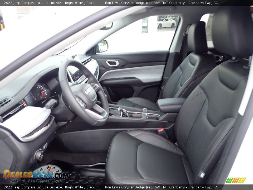 2022 Jeep Compass Latitude Lux 4x4 Bright White / Black Photo #14