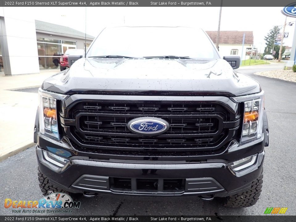 2022 Ford F150 Sherrod XLT SuperCrew 4x4 Agate Black Metallic / Black Photo #9