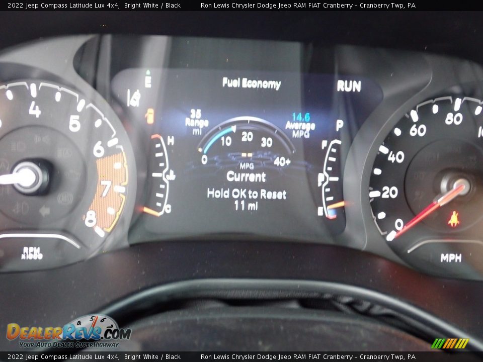 2022 Jeep Compass Latitude Lux 4x4 Bright White / Black Photo #17