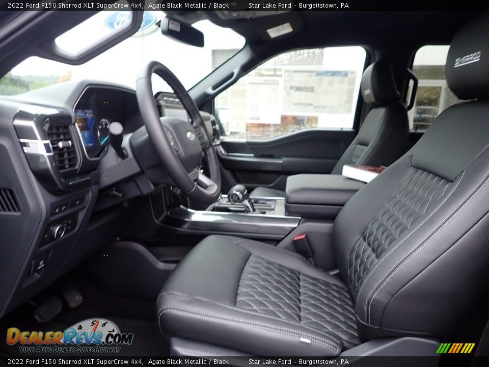 Black Interior - 2022 Ford F150 Sherrod XLT SuperCrew 4x4 Photo #14