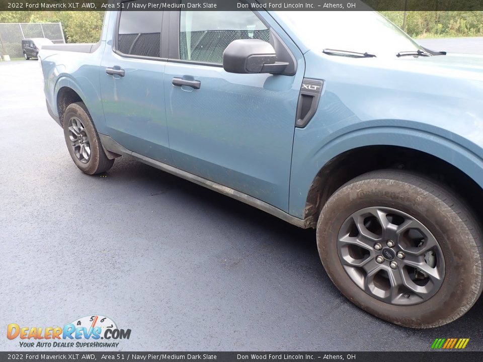 2022 Ford Maverick XLT AWD Area 51 / Navy Pier/Medium Dark Slate Photo #3