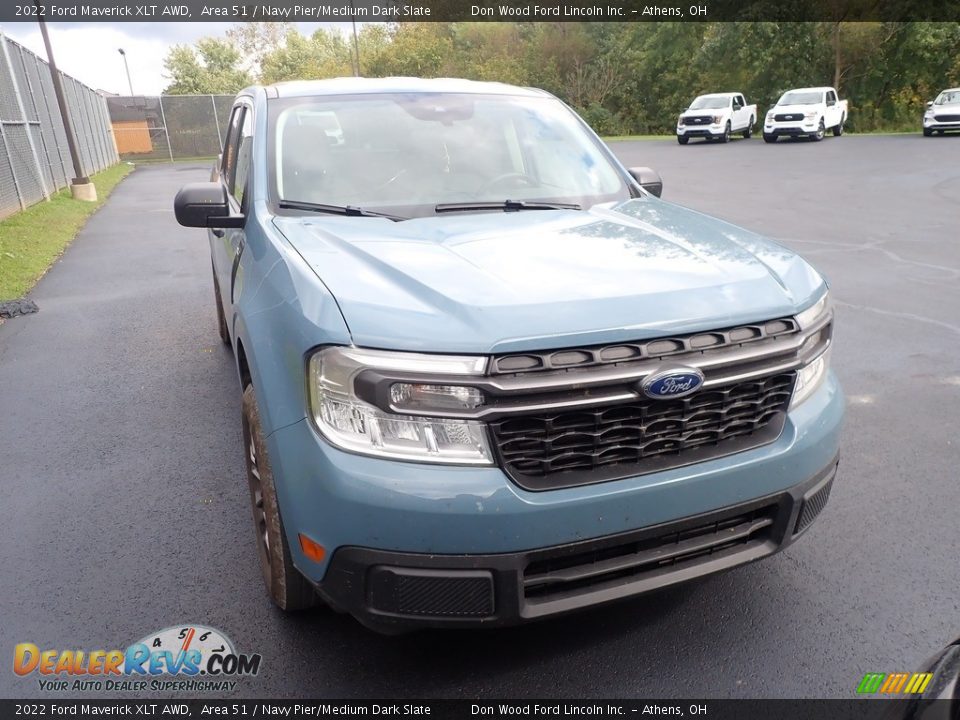 2022 Ford Maverick XLT AWD Area 51 / Navy Pier/Medium Dark Slate Photo #4
