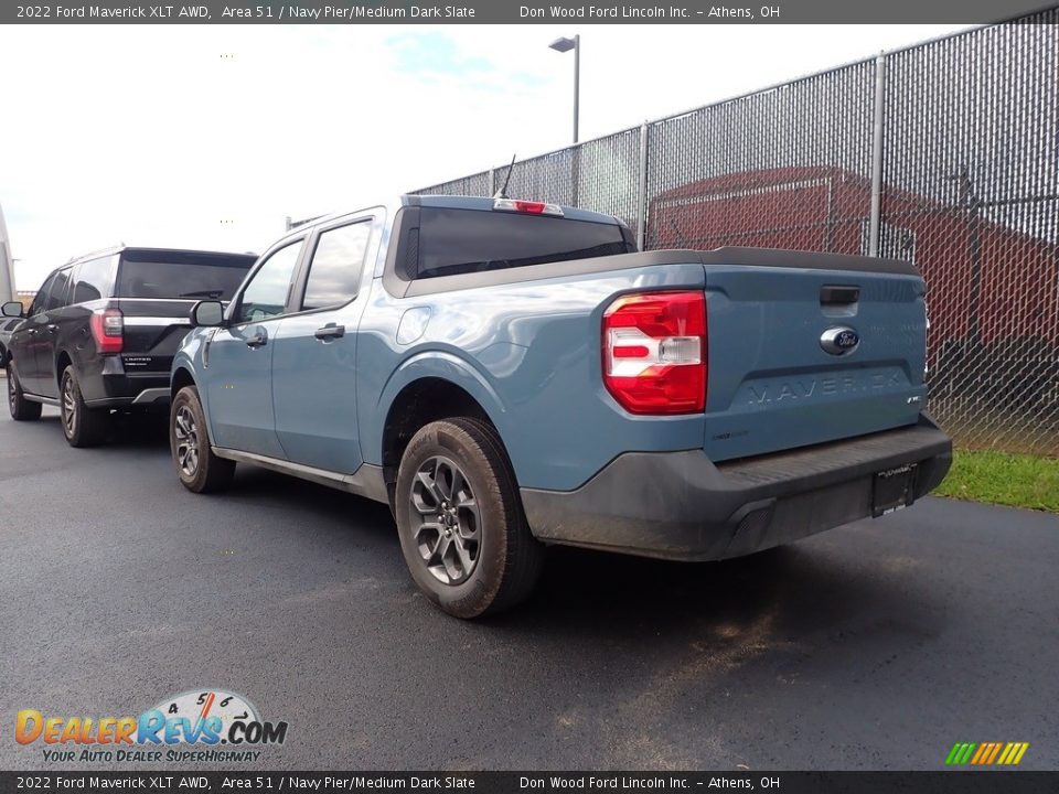 2022 Ford Maverick XLT AWD Area 51 / Navy Pier/Medium Dark Slate Photo #8