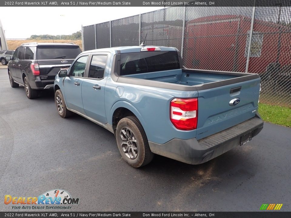 2022 Ford Maverick XLT AWD Area 51 / Navy Pier/Medium Dark Slate Photo #9