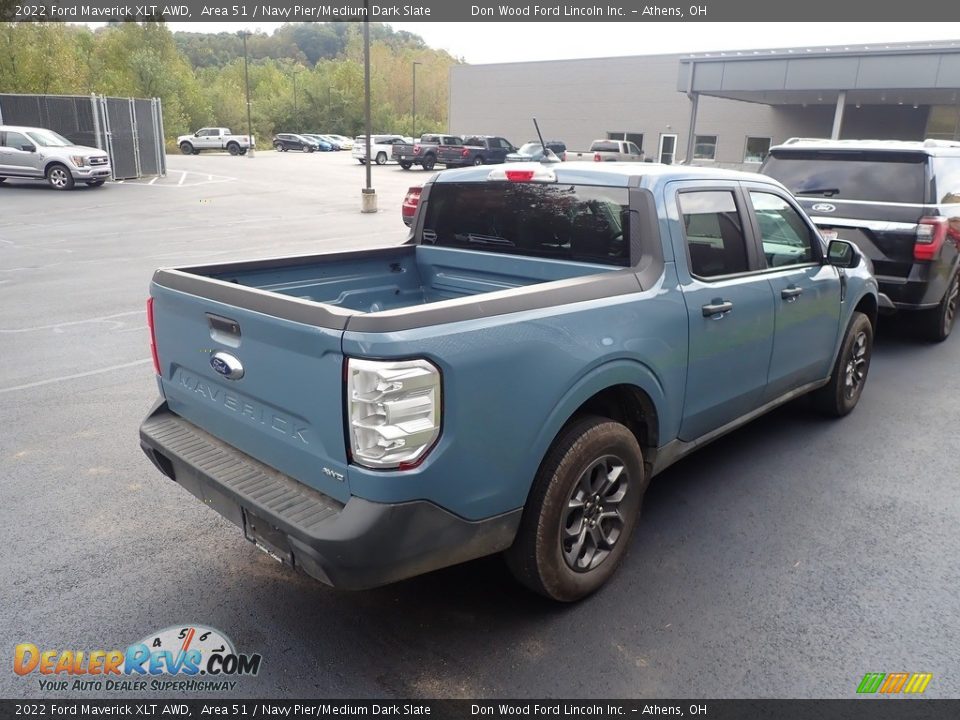 2022 Ford Maverick XLT AWD Area 51 / Navy Pier/Medium Dark Slate Photo #11