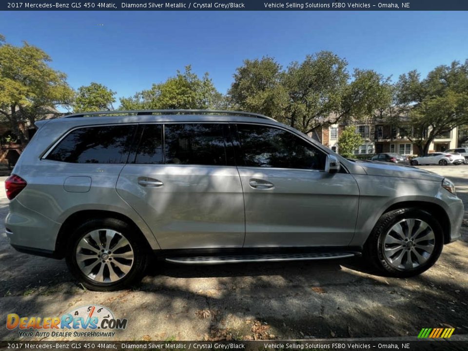 2017 Mercedes-Benz GLS 450 4Matic Diamond Silver Metallic / Crystal Grey/Black Photo #11