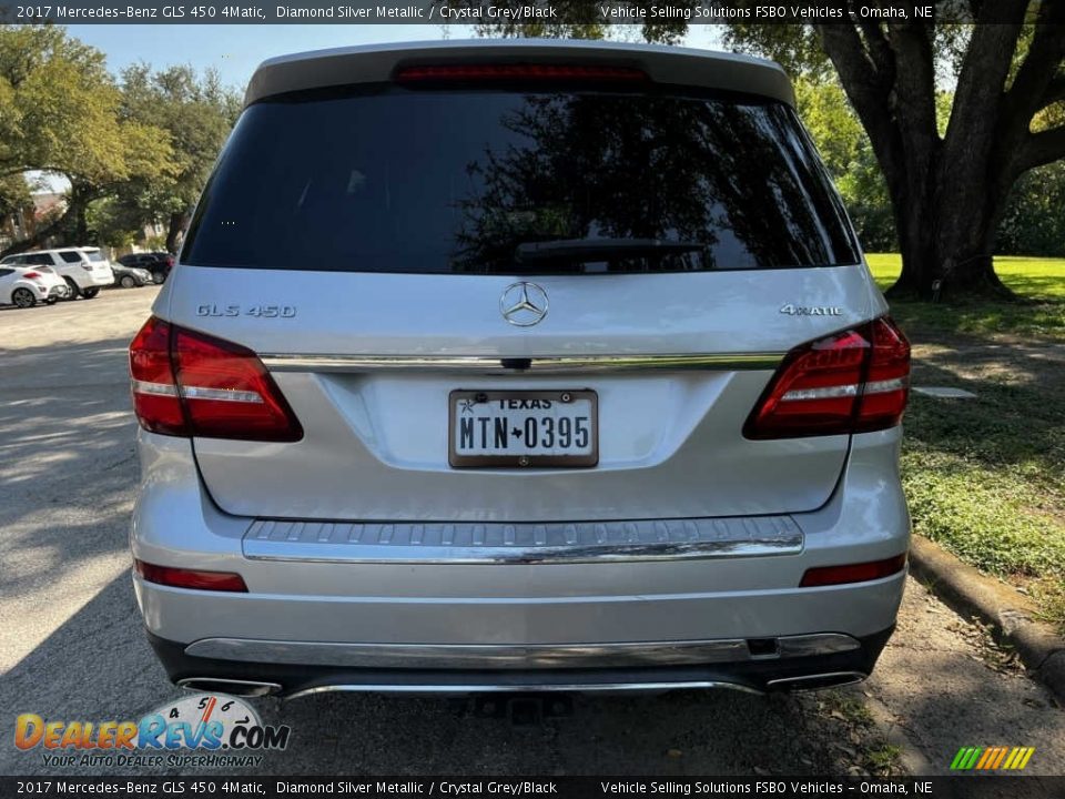 2017 Mercedes-Benz GLS 450 4Matic Diamond Silver Metallic / Crystal Grey/Black Photo #14