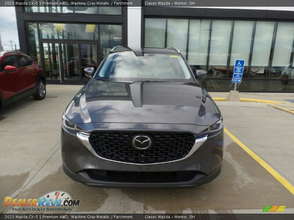 2023 Mazda CX-5 S Premium AWD Machine Gray Metallic / Parchment Photo #2