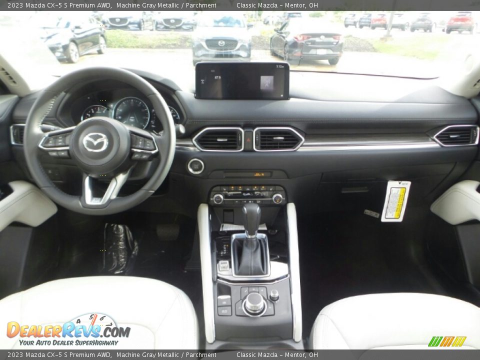 2023 Mazda CX-5 S Premium AWD Machine Gray Metallic / Parchment Photo #3