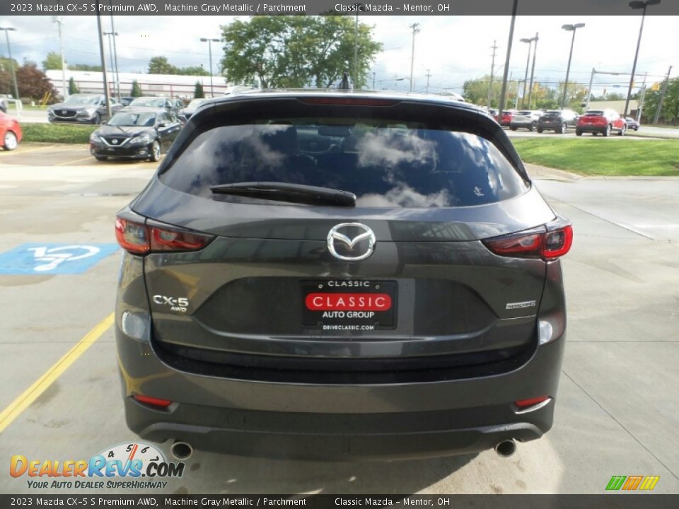 2023 Mazda CX-5 S Premium AWD Machine Gray Metallic / Parchment Photo #5