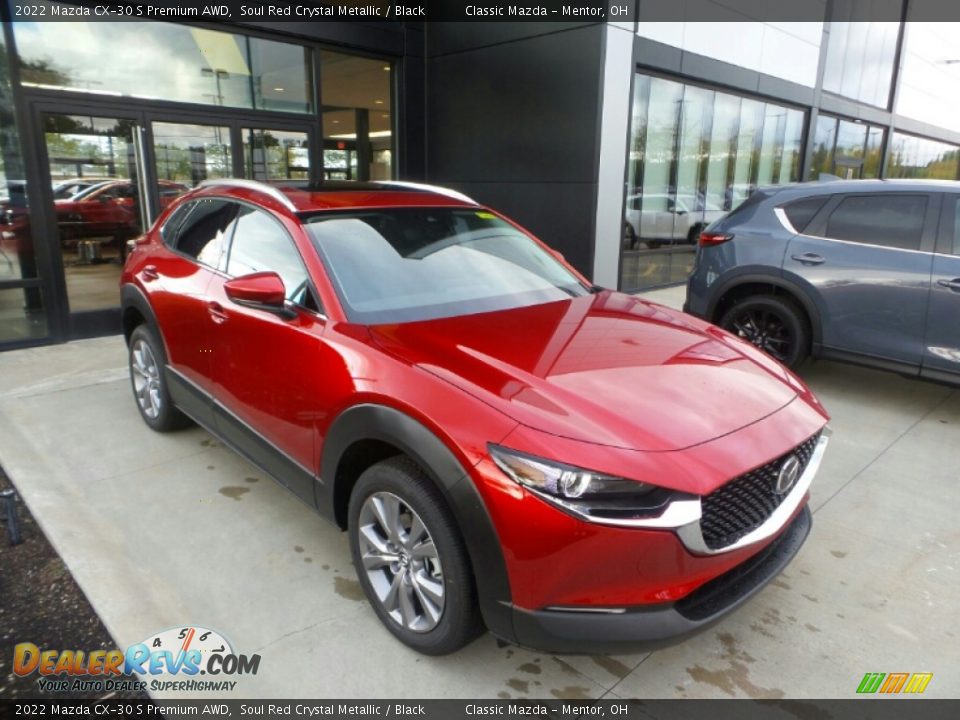 2022 Mazda CX-30 S Premium AWD Soul Red Crystal Metallic / Black Photo #1