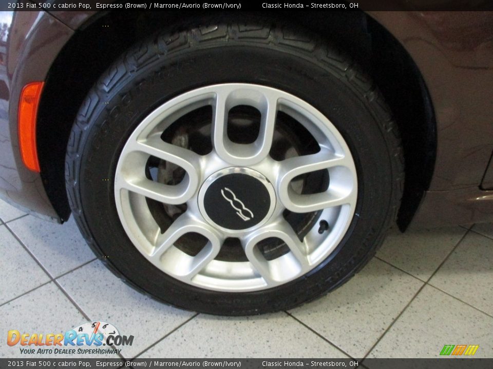 2013 Fiat 500 c cabrio Pop Espresso (Brown) / Marrone/Avorio (Brown/Ivory) Photo #12