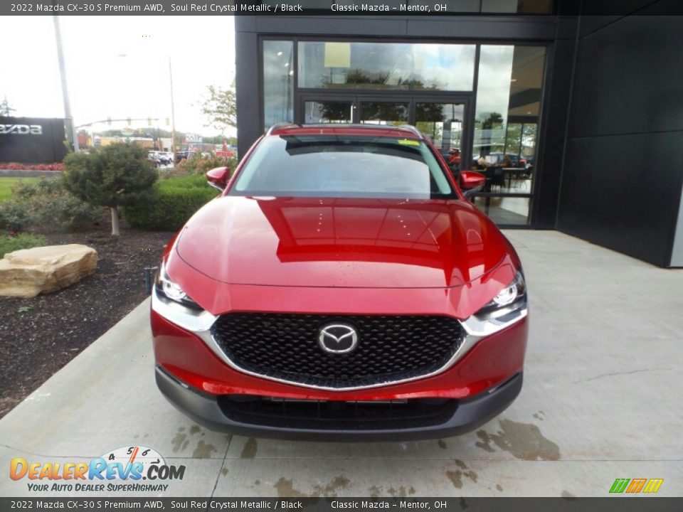 2022 Mazda CX-30 S Premium AWD Soul Red Crystal Metallic / Black Photo #2