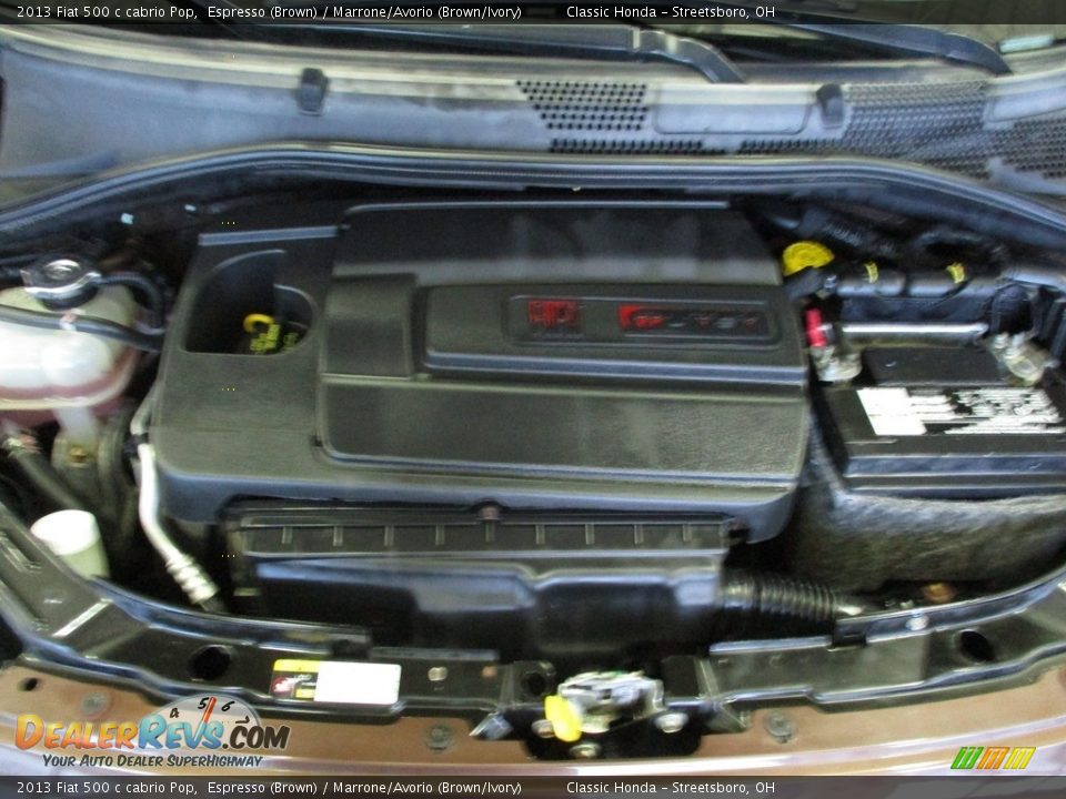 2013 Fiat 500 c cabrio Pop Espresso (Brown) / Marrone/Avorio (Brown/Ivory) Photo #13