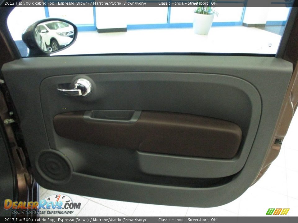2013 Fiat 500 c cabrio Pop Espresso (Brown) / Marrone/Avorio (Brown/Ivory) Photo #14
