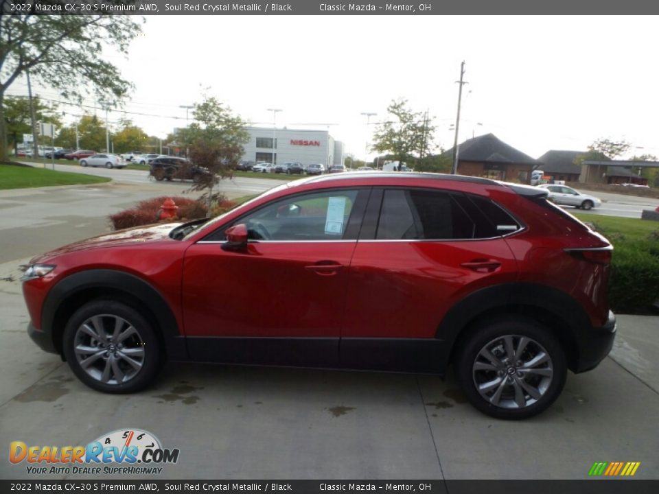 2022 Mazda CX-30 S Premium AWD Soul Red Crystal Metallic / Black Photo #6