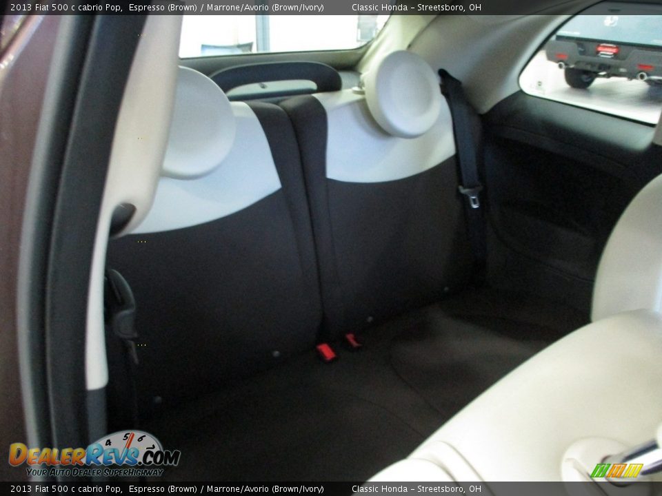 2013 Fiat 500 c cabrio Pop Espresso (Brown) / Marrone/Avorio (Brown/Ivory) Photo #17