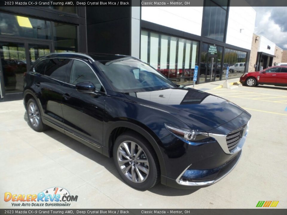 2023 Mazda CX-9 Grand Touring AWD Deep Crystal Blue Mica / Black Photo #1