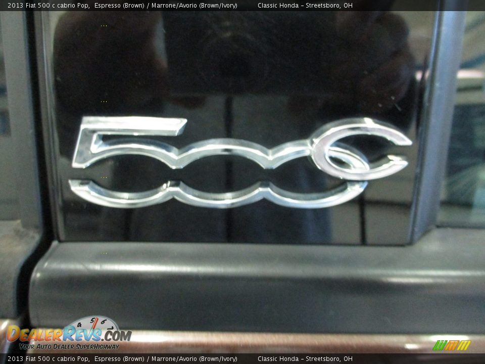 2013 Fiat 500 c cabrio Pop Espresso (Brown) / Marrone/Avorio (Brown/Ivory) Photo #18